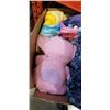 Image 2 : BOX OF FLEECE BLANKETS, BLUEY BLANKET AND MORE