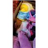 Image 3 : BOX OF FLEECE BLANKETS, BLUEY BLANKET AND MORE