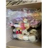 Image 2 : 2 BOXES OF VINTAGE DOLLS AND HAND KNIT DOLL ACCESSORIES