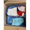 Image 4 : 2 BOXES OF VINTAGE DOLLS AND HAND KNIT DOLL ACCESSORIES