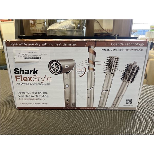 SHARK FLEXSTYLE MULTI-STYLER HAIR STRAIGHTENER - TESTED WORKING, RETAIL $349