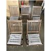 Image 1 : SET OF 5 FOLDING PATIO CHAIRS