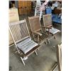 Image 2 : SET OF 5 FOLDING PATIO CHAIRS