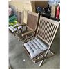 Image 3 : SET OF 5 FOLDING PATIO CHAIRS