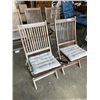 Image 4 : SET OF 5 FOLDING PATIO CHAIRS