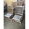 Image 5 : SET OF 5 FOLDING PATIO CHAIRS
