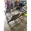 Image 6 : SET OF 5 FOLDING PATIO CHAIRS