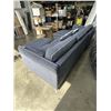 Image 3 : BLUE NAVY SECTIONAL SOFA W/ OTTOMAN