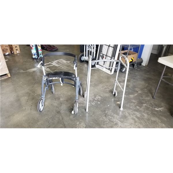 2 FOLDING WALKERS
