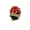 Image 1 : 14KT GOLD ELECTROPLATED ON COPPER SYNTHETIC ZIRCONIA BROOCH.