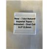 Image 2 : NEW 7.6CT NATURAL IMPERIAL TOPAZ, UNTREATED OVAL CUT