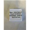 Image 2 : NEW 8.0CT NATURAL ROYAL AMETHYST, UNTREATED OVAL CUT