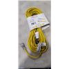Image 1 : AS NEW LIFESUPPLY 75FT YELLOW  INDOOR OUTDOOR 3 WIRE GROUNDED AND LIGHTED EXTENSION CORD, 16AWG