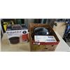 Image 1 : BOX OF KITCHEN ITEMS INCLUDING INSTANT POT INNER POT AND TORK NAPKIN DISPENSER
