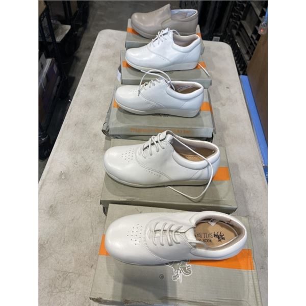 5 ASSORTED PAIRS LADIES LEATHER SHOES