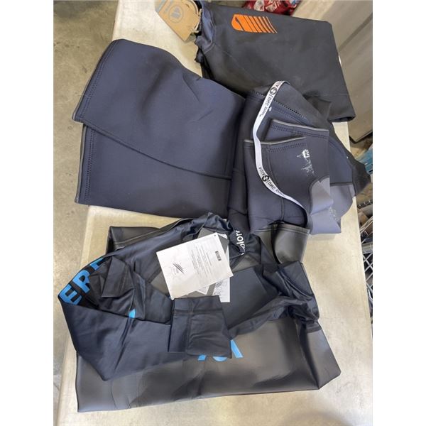 3 NEW W/ TAGS WETSUITS - 2 SIZE XXL AND XL