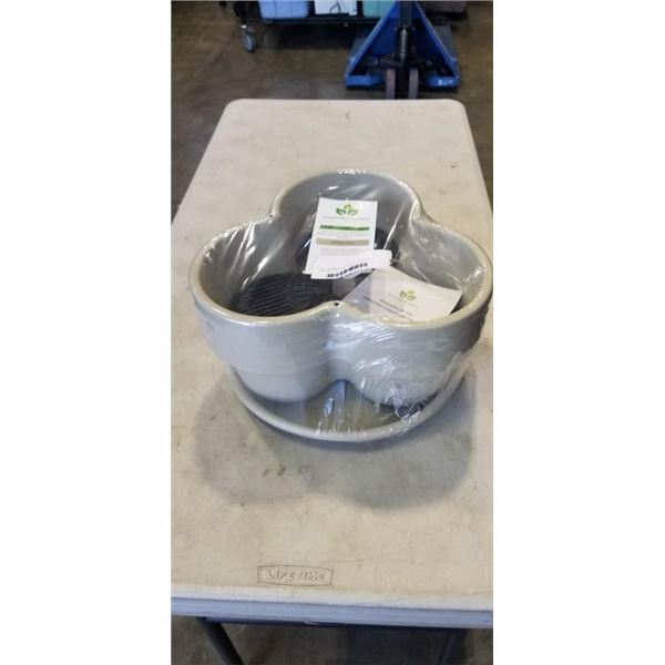 AMAZING CREATION 5 TIER STACKABLE PLANTER BOX (OFF WHITE COLOR)