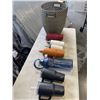Image 1 : WICKER STORAGE BASKET W/ WATER BOTTLES