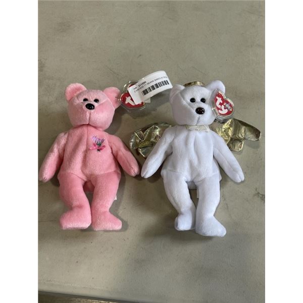 2 VINTAGE TY BEANIE BABIES W/ ORIGNAL TAGS