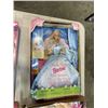Image 2 : 4 VINTAGE BARBIES IN ORIGNAL PACKAGE, 1 OUT OF BOX - 1998 SLEEPING BEAUTY, 1991 DREAM BRIDE, 1994 SI