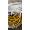 Image 2 : AS NEW LIFESUPPLY 200FT YELLOW  INDOOR OUTDOOR 3 WIRE GROUNDED AND LIGHTED EXTENSION CORD, 10AWG