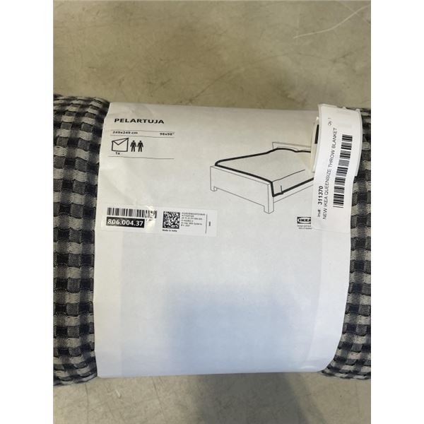 NEW IKEA QUEENSIZE THROW BLANKET