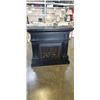 Image 1 : ELECTRIC FIREPLACE MANTLE WITH GLASS DOORS, WORKING