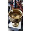 Image 3 : VINTAGE POLISHED BRASS LION HEAD BOWL