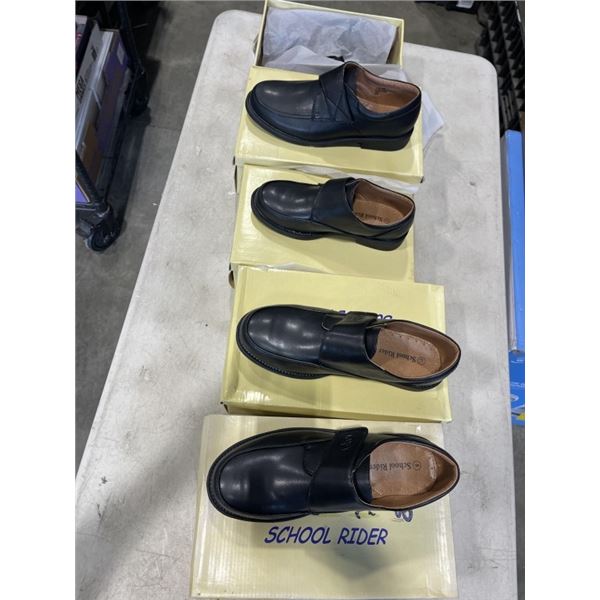 5 NEW PAIRS ASSORTED YOUTH SCHOOL SHOES
