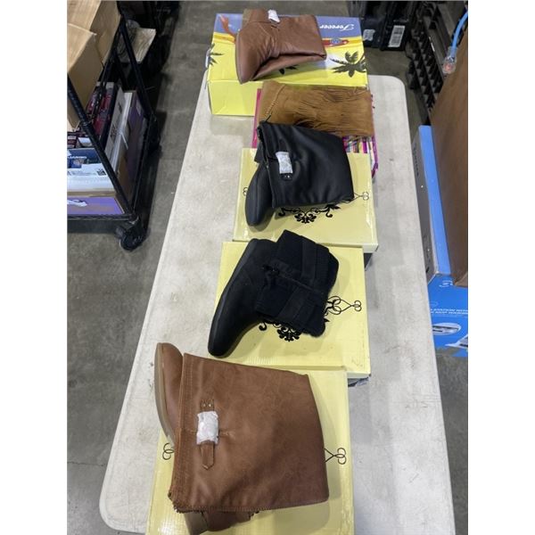 5 ASSORTED LADY BOOTS
