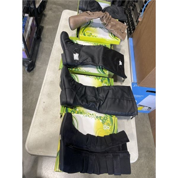 5 NEW PAIRS ASSORTED LADIES BOOTS
