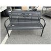 Image 1 : OUTDOOR BENCH WITH DARK FINISH