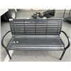 Image 4 : OUTDOOR BENCH WITH DARK FINISH