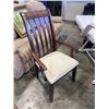 Image 4 : DARK FINISH DINING TABLE WITH 6 CHAIRS