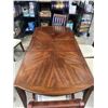 Image 6 : DARK FINISH DINING TABLE WITH 6 CHAIRS