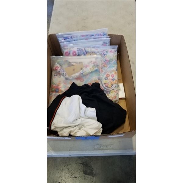 4 NEW MELIFLUOS SCARFS AND 3 PAIRS SAXX UNDERWEAR