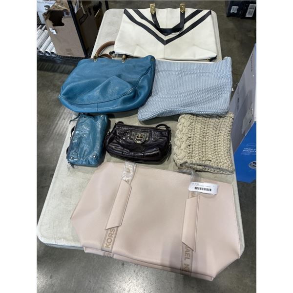 LOT OF LADIES PURSES  -1 MARKED MICHAEL KORS