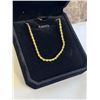 Image 2 : NEW 14K GOLD PLATED 2.0MM TWISTED ROPE NECKLACE, 23" LONG