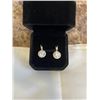 Image 1 : NEW 18K GOLD PLATED 1.0CT EACH SIMULATED DIAMOND (CZ) HALO LEVERBACK EARRINGS
