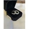 Image 1 : NEW PLATINUM PLATED 2.2CT EACH SIMULATED DIAMOND (CZ) HUGGIE EARRINGS