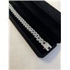 Image 2 : NEW PLATINUM PLATED 14.0MM ICED OUT CUBAN LINK BRACELET 8" LONG