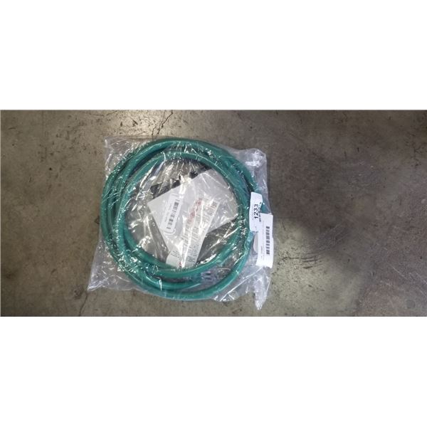 AS NEW LIFESUPPLY 10FT GREEN  INDOOR OUTDOOR 3 WIRE GROUNDED AND LIGHTED EXTENSION CORD, 10AWG