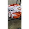 Image 1 : AS NEW LIFESUPPLY 100FT ORANGE  INDOOR OUTDOOR 3 WIRE GROUNDED AND LIGHTED EXTENSION CORD, 10AWG