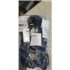 Image 2 : AS NEW LIFESUPPLY 100FT BLACK  INDOOR OUTDOOR 3 WIRE GROUNDED AND LIGHTED EXTENSION CORD, 12AWG
