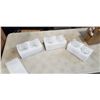 Image 3 : RACHEL'S CHOICE 250ML DOUBLE WALL GLASS COFFEE MUGS. PACK OF 6