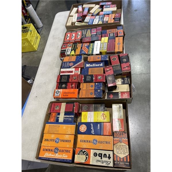 APPROX 250 VINTAGE ELECTONIC TUBES