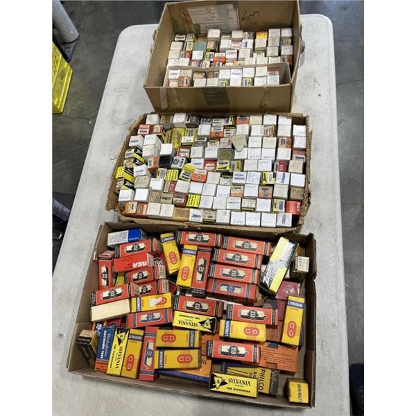 APPROX 250 VINTAGE ELECTONIC TUBES