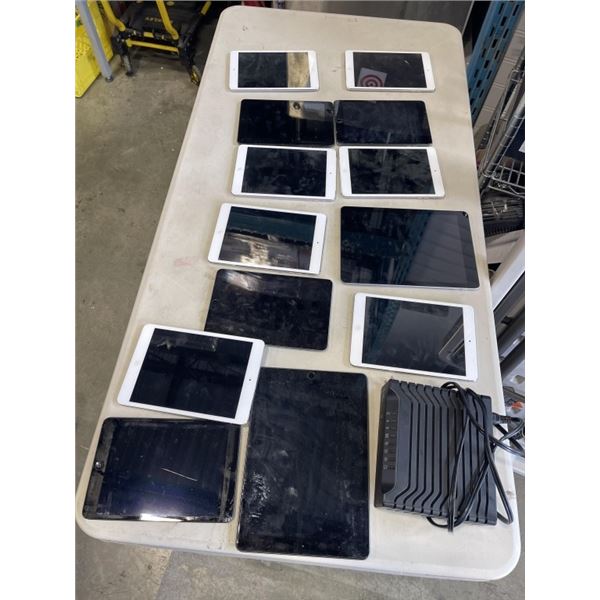 BOX OF TABLETS AND WIFI BOX