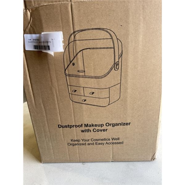 DUSTPROOF MAKEUP ORGANIZER WITH COVER