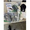 Image 1 : TRAY OF NEW NIKE SPORTSWEAR AND WORK GLOVES, THUMB GGLOVES ETC, INLCUDING NIKE XL GOLF SHIRT